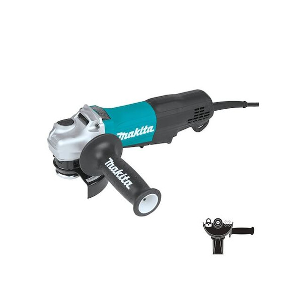 Makita Angle Grinder, 5 in, 4-1/2 in Dia, 11,000 RPM GA5053R