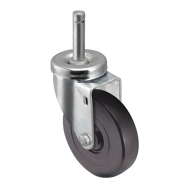 5" X 1-1/4" Non-Marking Polyolefin Swivel Caster, No Brake, Loads Up To 300 lb