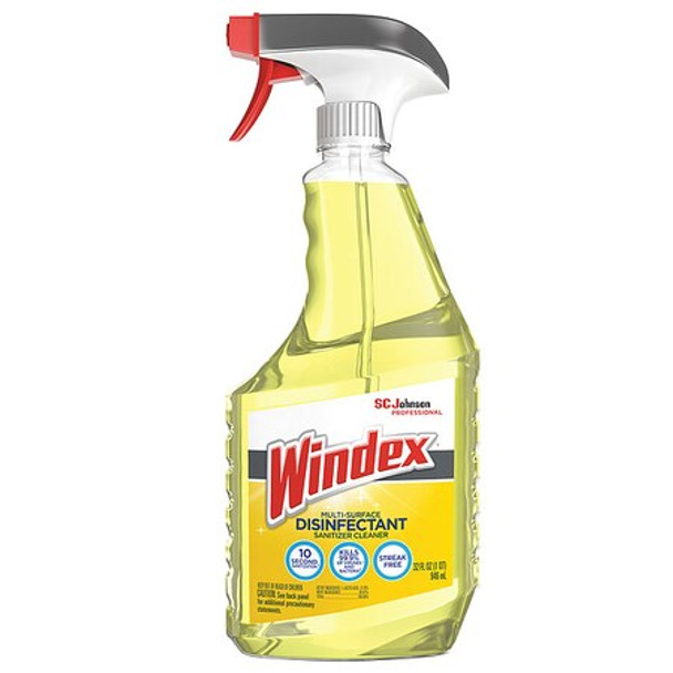 Liquid Multi-Surface Disinfectant Cleaner, Unscented, Trigger Spray Bottle, 8 PK