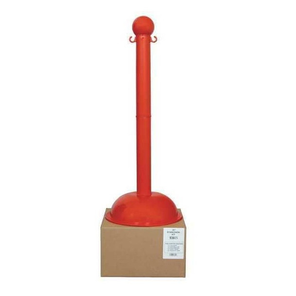 Manufacturer Varies Stanchion,Post Dia. 3",Red 93605