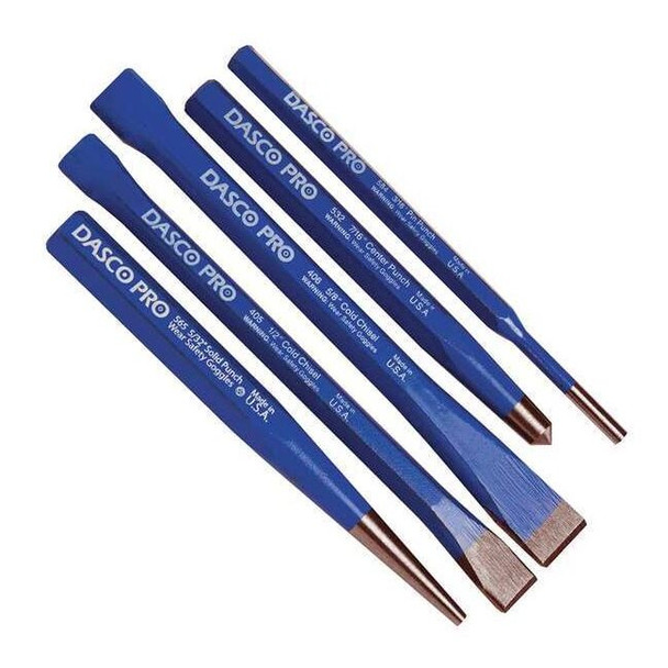 Dasco Pro Punch and Chisel Set,5 Pcs 13