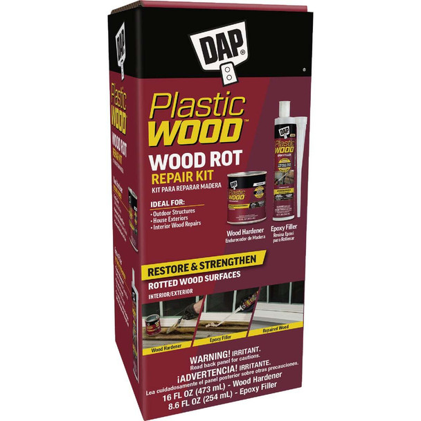 Dap Natural Plastic Wood Rot Repair Kit 7079821005