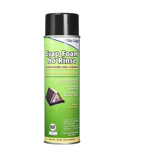 Nu-Calgon 4171-75 Evap Foam No Rinse Evaporator Coil Cleaner, 18 oz. - Pack of 6