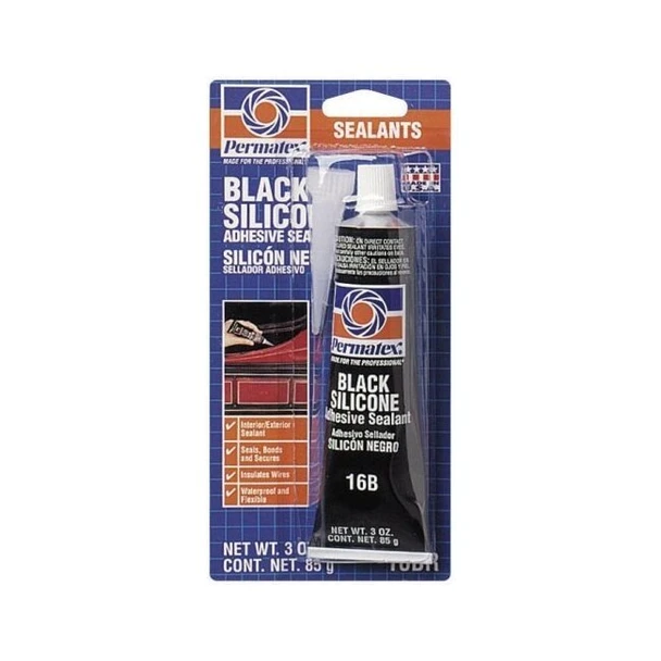 Silicone Sealant, Black 3 Oz Tb