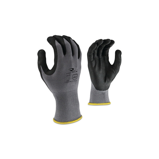 RWG13C Foam Nitrile Gripper Glove, Medium, Gray