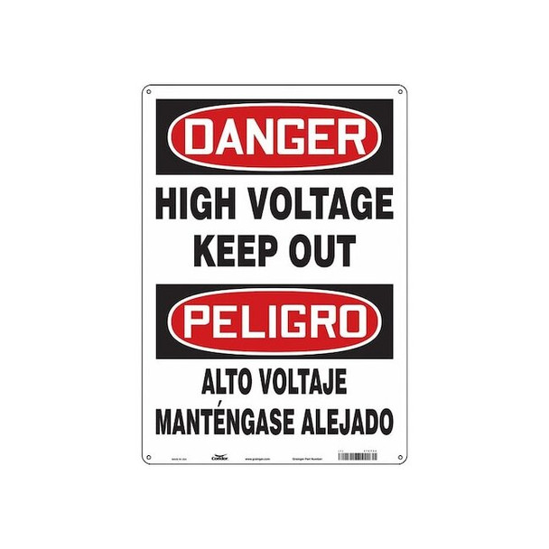 Condor Safety Sign,14" Wx20" H,0.032" Thickness, 479T92 479T92