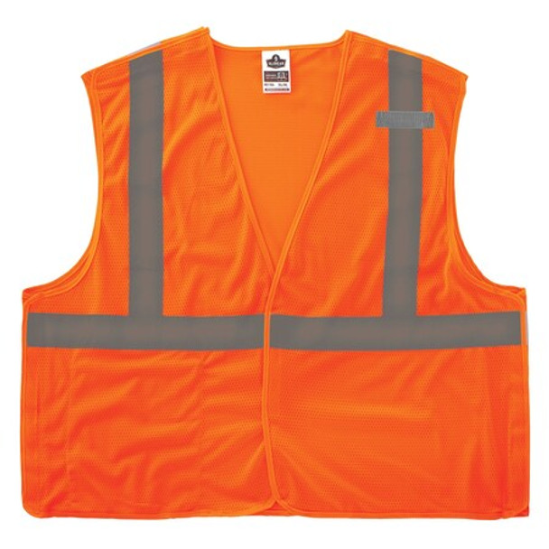 Ergodyne 5XL Orange Economy Breakaway Mesh Vest Class 2 - Single Vest 8215BA-S