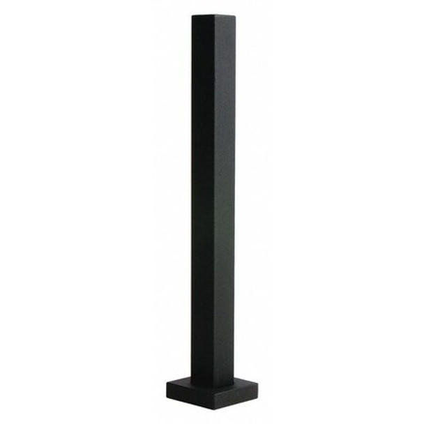 Pedestal Pro Touch Plate Bollard,48"H,42 lb. HD-Black-Tower