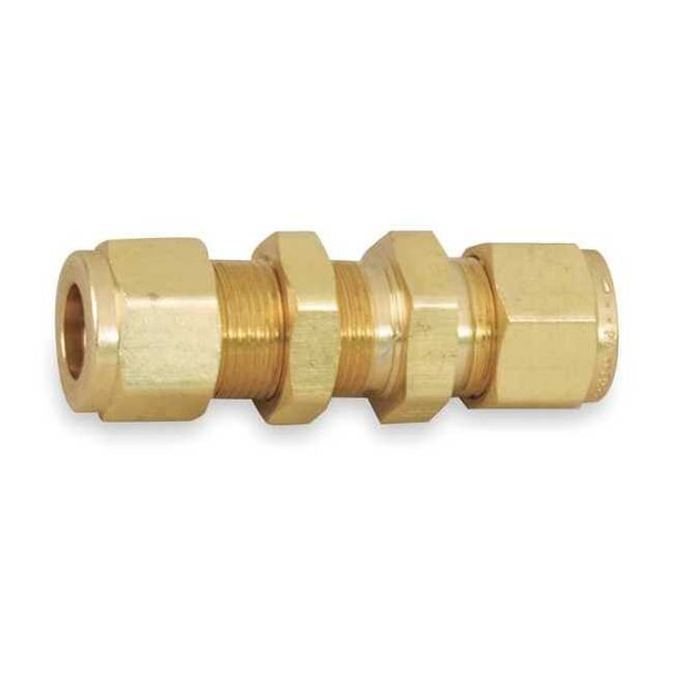 Parker Union, Brass, Comp. 1/4 in, Comp. 3/8 in 4BC4-B