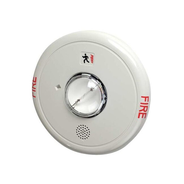 Edwards Signaling Horn Strobe, Marked Fire,Ceiling EGCF-HDVMH