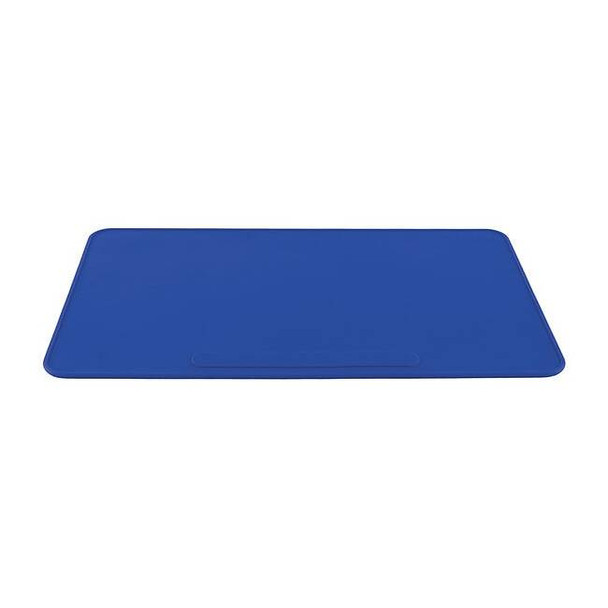 Heathrow Scientific Lab Mat,Silicone Bnch Protector,Blu/Wht 120599
