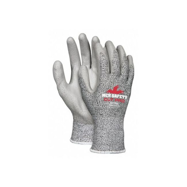 Coated Gloves, Cut Level A3 ,Dipped ,Polyurethane ,Smooth ,XS 12 PK