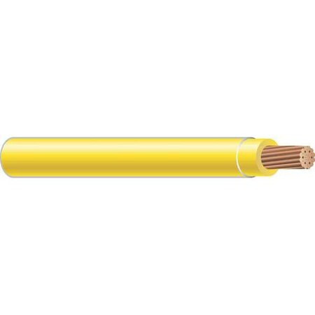 THHN Building Wire, Copper, 12 AWG, 1C, Yellow, Stranded, 2500 ft