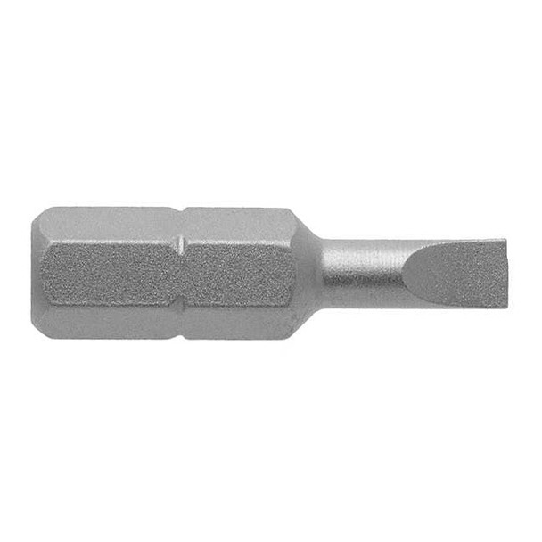 Apex Tool Group Torsion Bit, SAE, 1/4", Hex, 3F-4R, 1" 445-0X