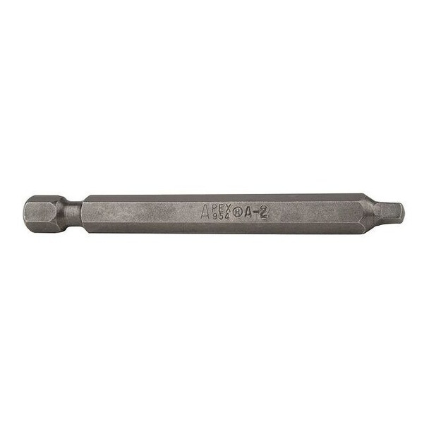 Apex Tool Group Power Bit,SAE,1/4",Hex Power Drive,PK5 954-A-2X-5PK