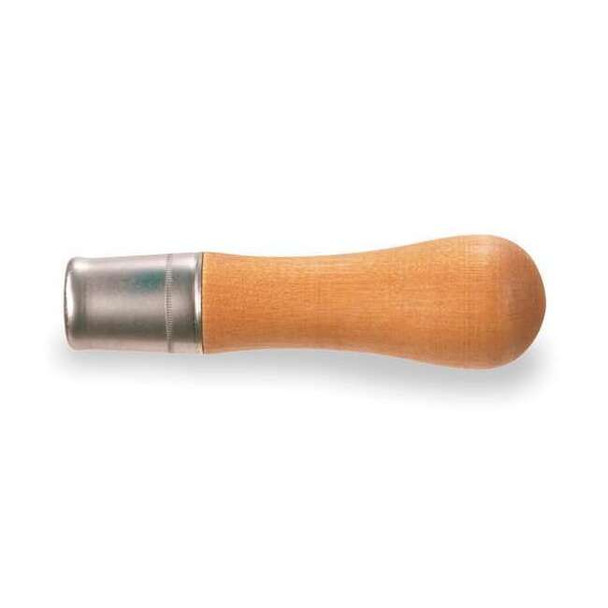 Push On File Handle, Length 5 1/4 in, Dia 1 1/2 in, Wood