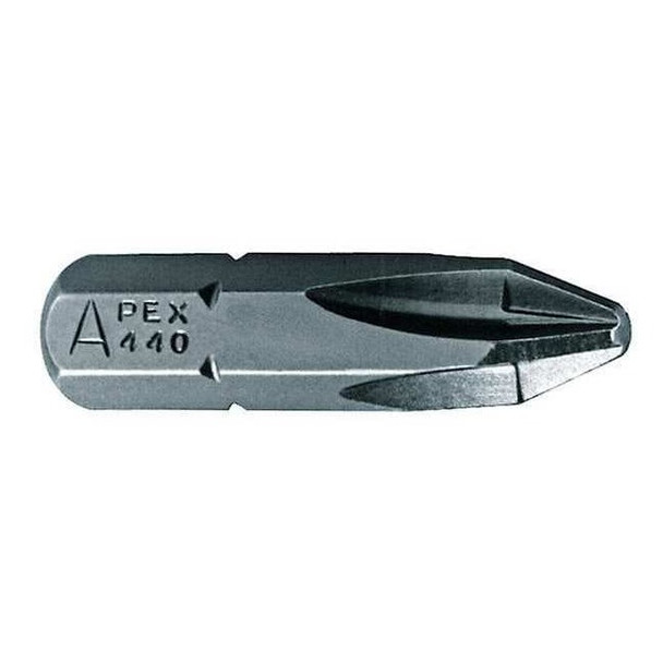 Apex Tool Group Torsion Bit,SAE,1/4",Hex,No 3,1",PK5 440-3X-5PK