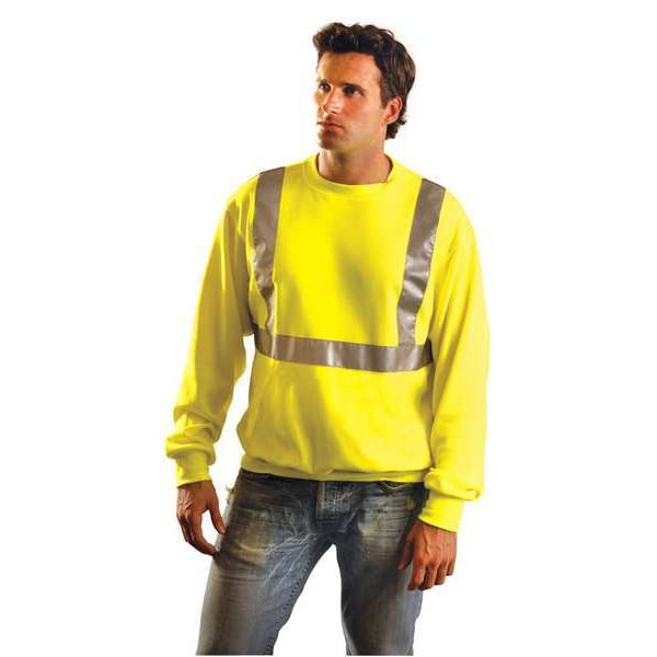 Occunomix Sweatshirt, 2, R, Cotton/Polyester, Yellow, 4XL LUX-SWTL-Y4X