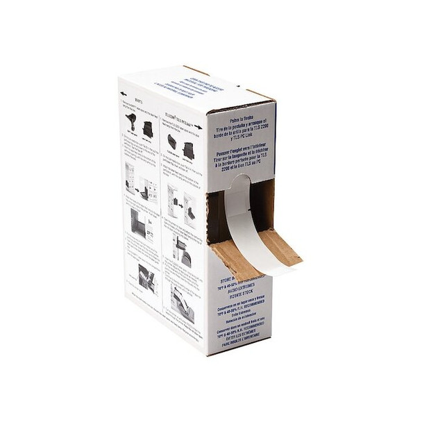 Brady Wraparound Label, White, Vinyl, 1 in W BM-23-427
