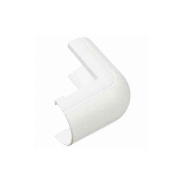 D-Line 90 Degree External Elbow, 1 1/4 in L, PVC, White FLEB2010W