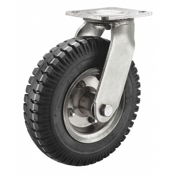 Manufacturer Varies Plate Cstr w/ Pneumatic Whls ,Swvl,210lb P21S-P080B-14