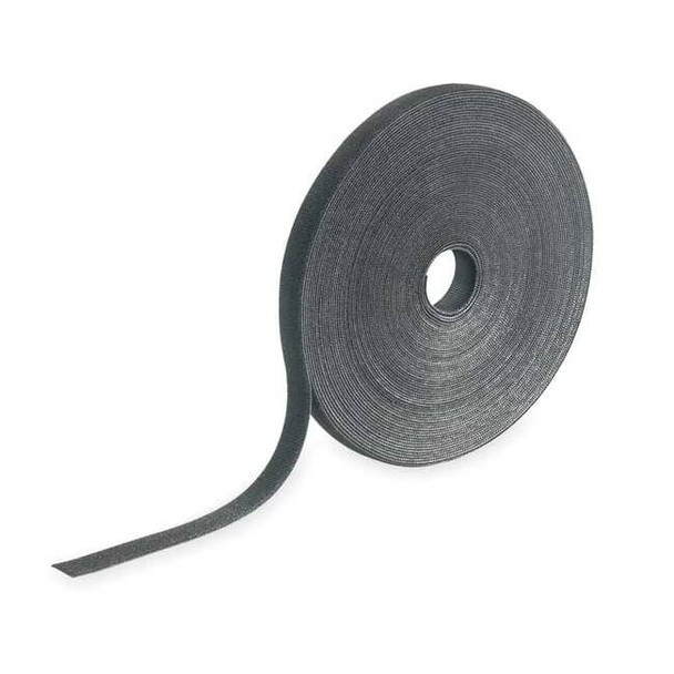 Cable Tie, 75 ft L, 1/4 in Max Bundle Dia., Black, Nylon, 50 lb Strength