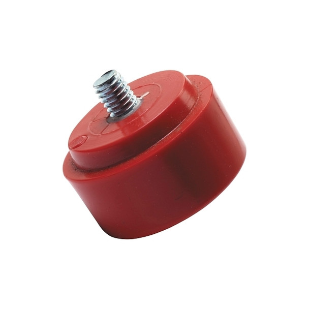 NUPLAFLEX Soft Face Hammer Striking Tips, 2 in, Red, Medium Pack of 2