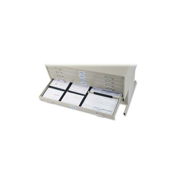 Safco Drawer Dividers,Black,11" W,PK20 4980
