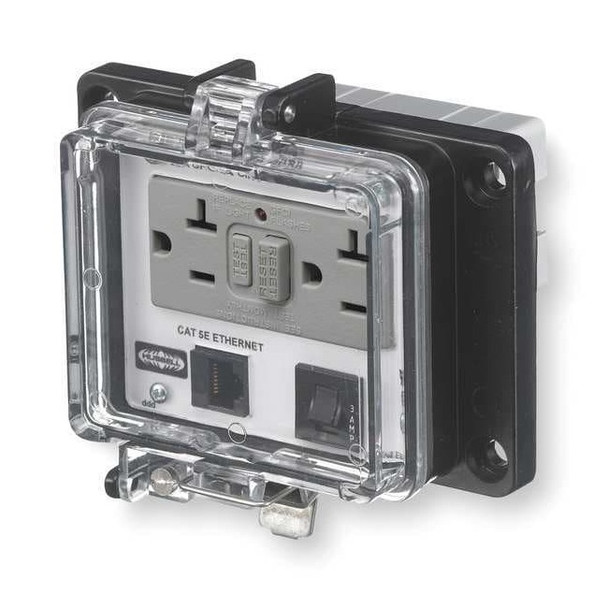 Hubbell Wiring Device-Kellems Access Port,Power And Data,NEMA 4X PR4X205EB