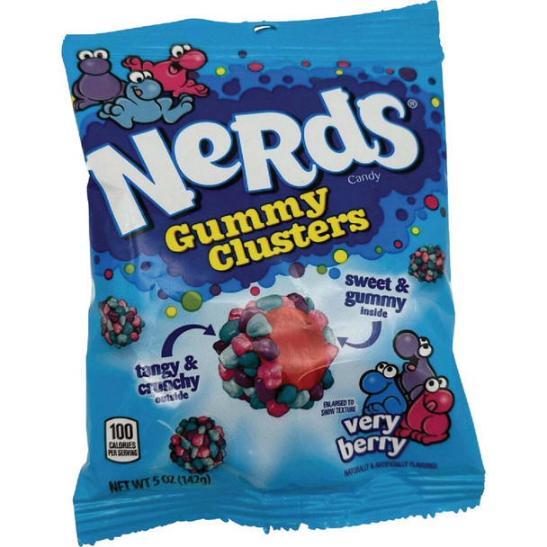 Nerds 5 Oz. Very Berry Gummy Clusters Candy FER06067 Pack of 12