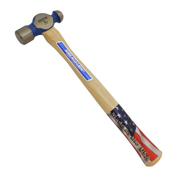 Vaughan Ball Pein Hammer,8 oz,Steel,12 in TC308