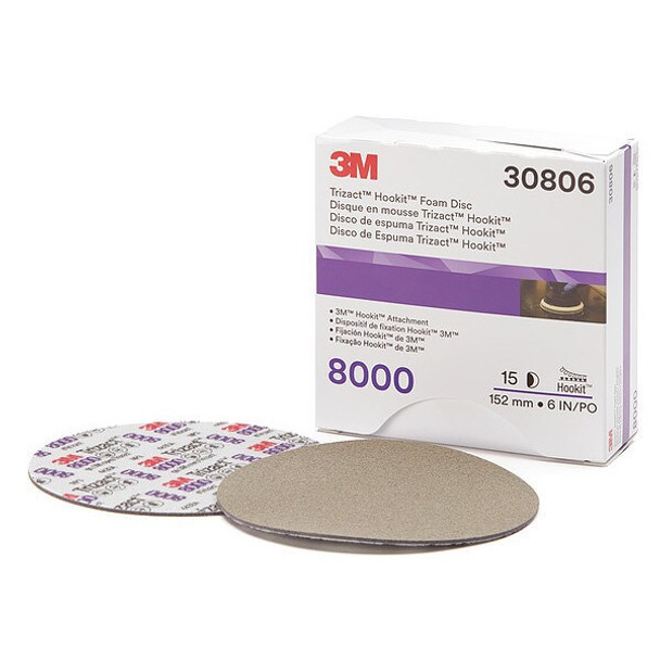 3m Polishing Pad,Foam,6" Size,PK15 30806