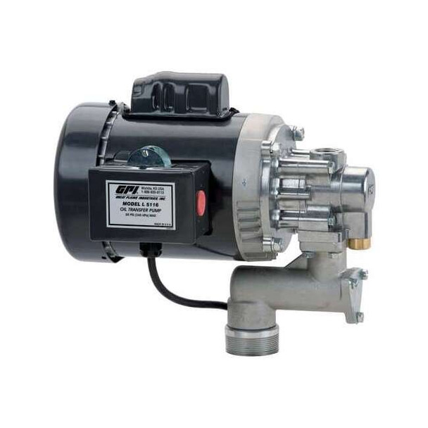 Gpi Electric Drum Pump, Aluminum, 12 V DC L5116