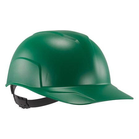 Ergodyne Bump Cap, Short Brim, Polyethylene, Ratchet Suspension, Green 8952