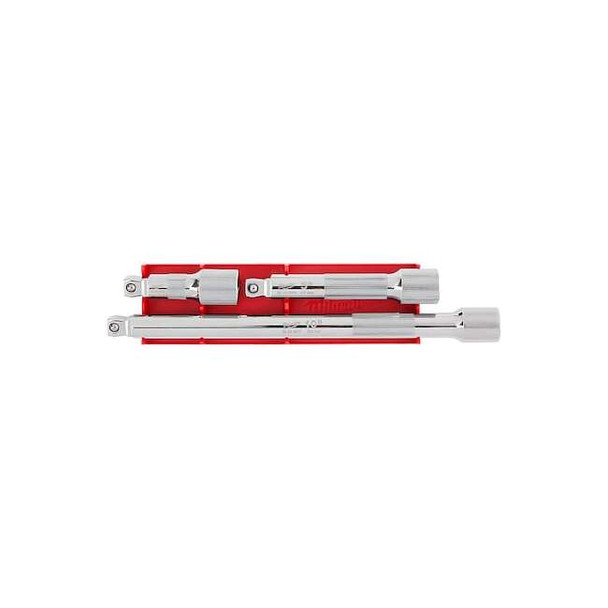 Socket Extension Set 1/2 in Dr, 10 in L, 3 Pieces, Chrome