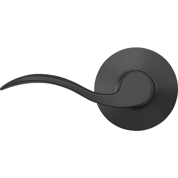 Schlage Accent Matte Black Lever Hall & Closet Lock F10GACC622