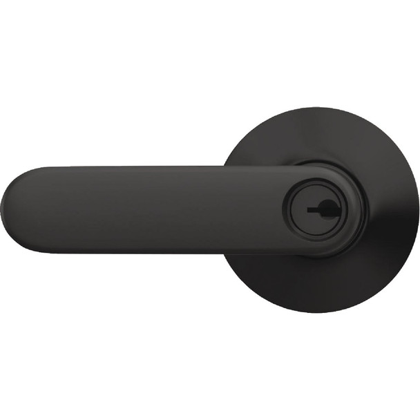 Schlage Davlin Lever Matte Black Keyed Entry Lock F51AGDAV622