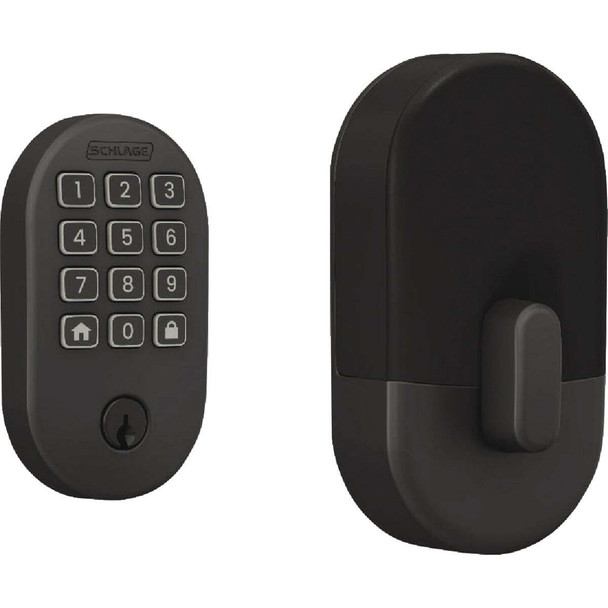 Schlage Arrive Remsen Matte Black Smart WiFi Deadbolt BE459WBVRMN622