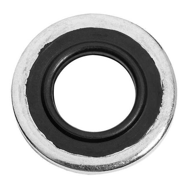 Sealing Washer, Fits Bolt Size 3/4 in Steel, Zinc Plated Finish, 5 PK