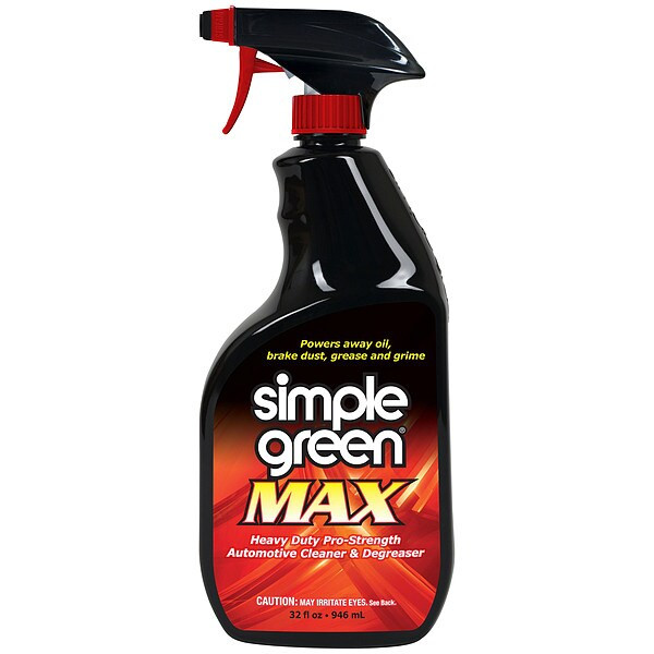 Simple Green Max Automotive Cleaner/Degreaser, 32 oz Spray Bottle 0210101204032