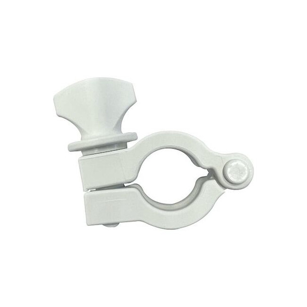 Rubberfab Hinge Clamp,Nylon,1/2 to 3/4 In Pipe 13MHHM-NGW-050/075