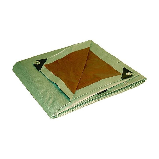 Manufacturer Varies 10 mil Tarp, Brown, Silver 21012