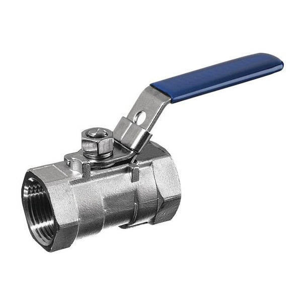 Usa Industrials Manual 2-Way Ball Valve,BSPT,304 SS ZUSA-VLV-142