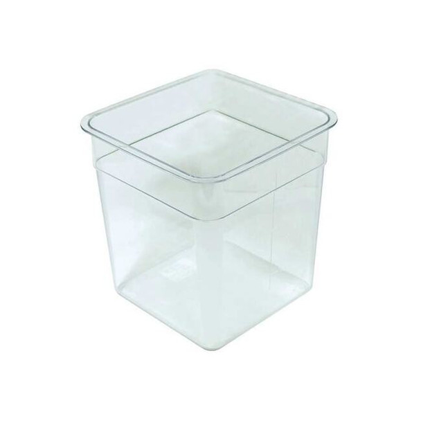 Crestware Stackable Food Storage Container, Clear, Polycarbonate SQC6