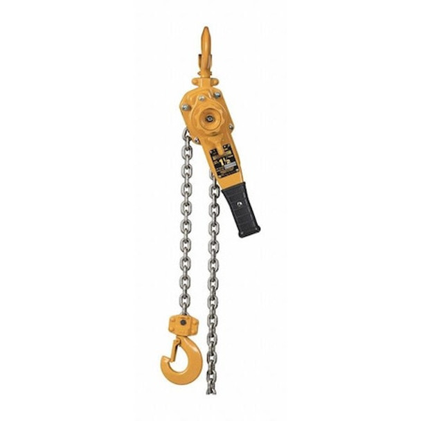 Lever Chain Hoist, 3,000 lb Load Capacity, 15 ft Hoist Lift, 1 in Hook Opening