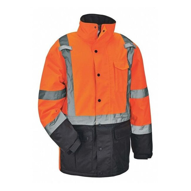 Hi-Vis Parka, 300D Oxford Polyester, Class 3 Type R, Hi-Viz Orange, 2XL