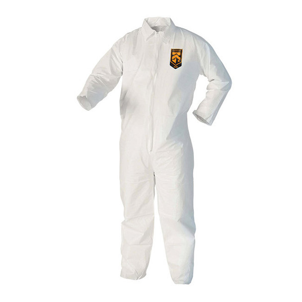 KleenGuard* A40 Liquid & Particle Coveralls w/ Hood, Elastic Wrists & Ankles