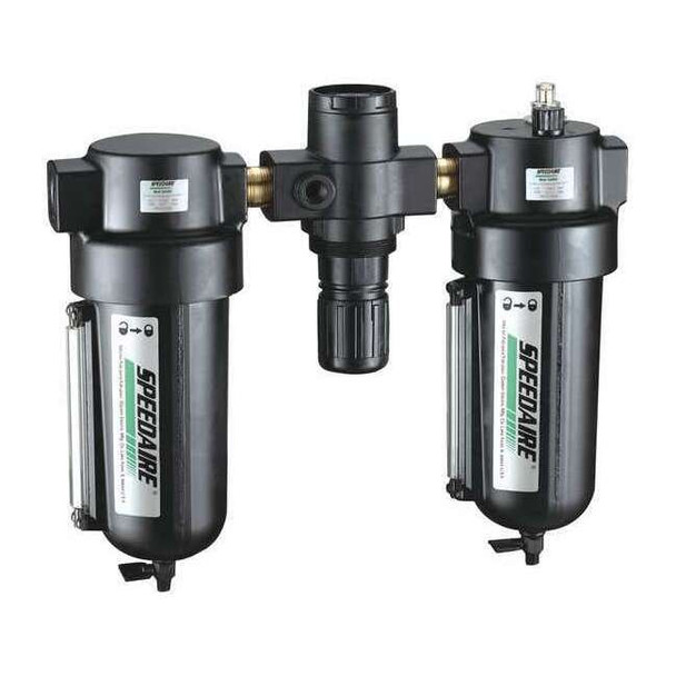 Speedaire Filter/Regulator/Lubricator, 5 to 150 psi 4ZM02