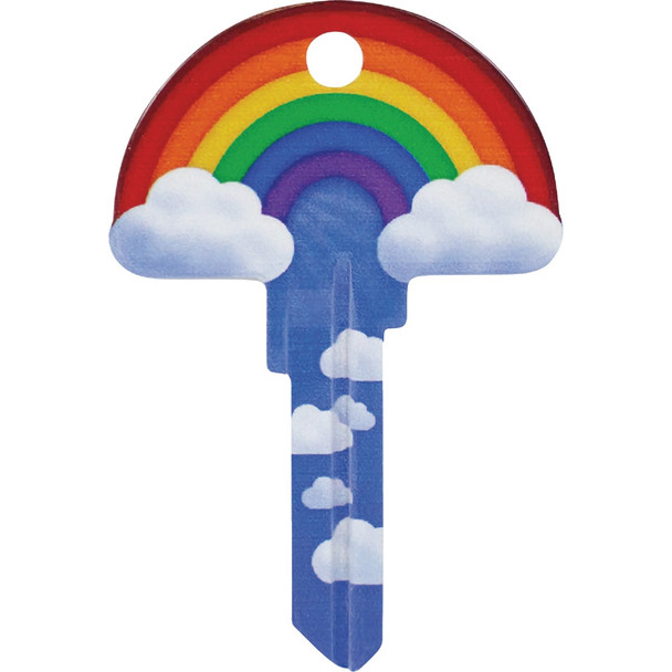 Lucky Line Rainbow Key Shapes Decorative House Key - KW1 B148K Pack of 5