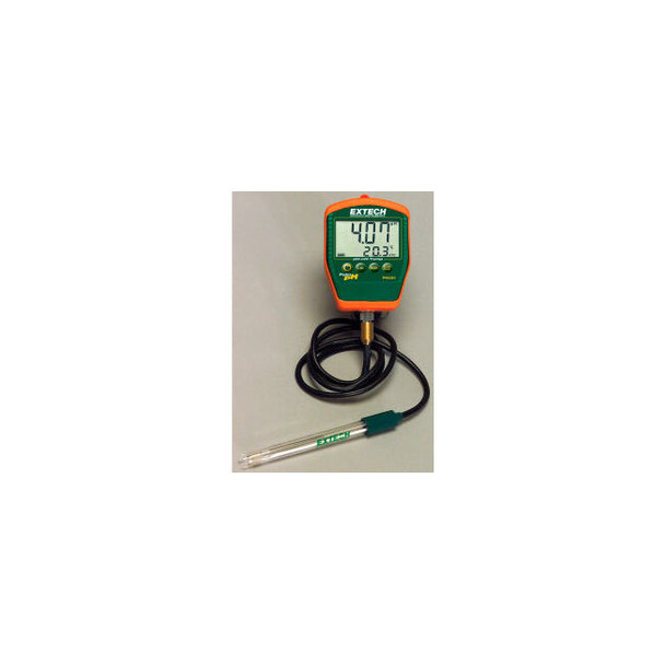 Extech PH220-C Waterproof Palm pH Meter W/Temperature Electrode W/ Cable